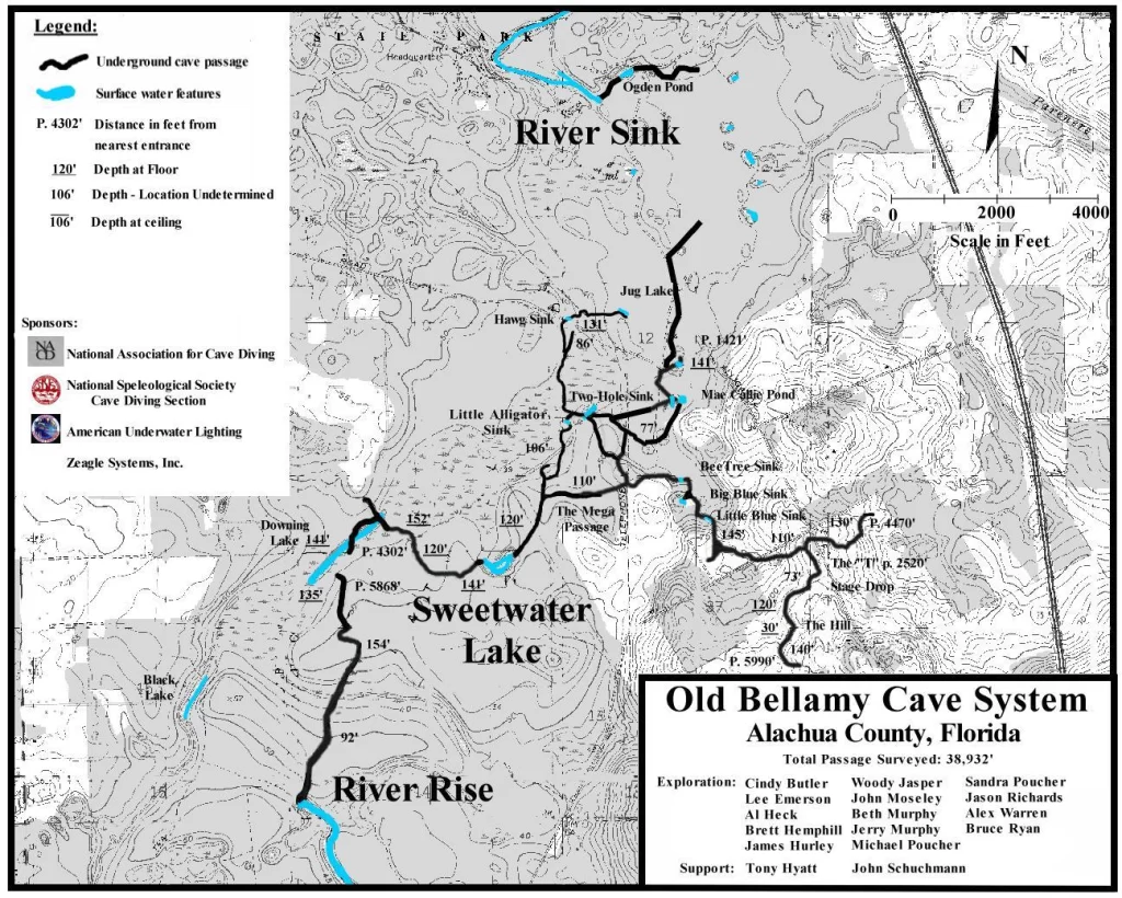 Old Bellamy - Bee Tree Sink map USA
