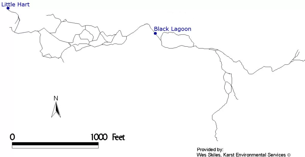 Hart Springs - Black Lagoon map
