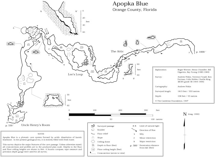 Apopka Blue Sink USA map